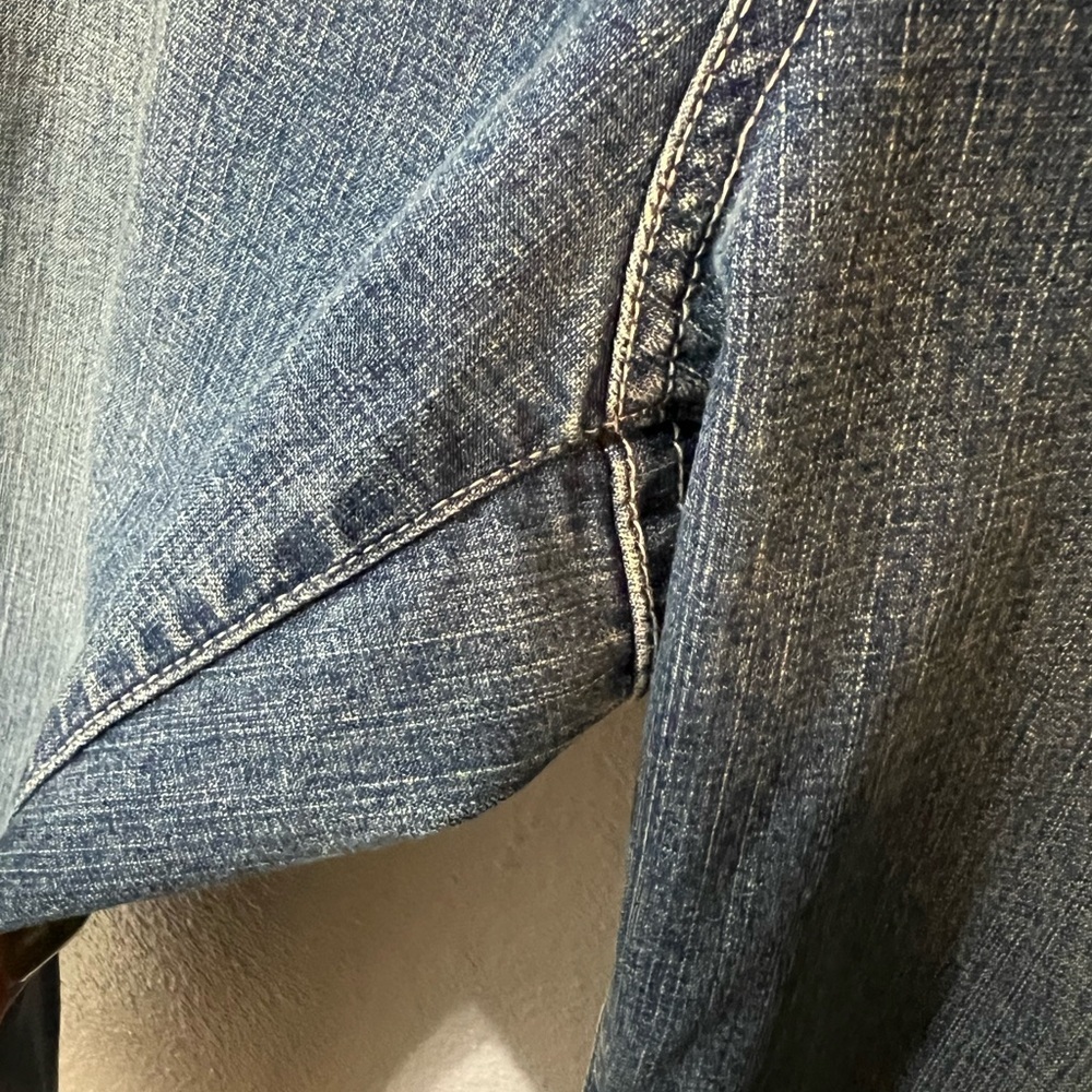 Western Style & Co Blue Straight Leg Mom Jeans Classic Fit - Picture 5 of 8